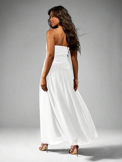 fitted lace wedding dress Sydneys Closet JK2417 Prom Dress Fitted Maxi Slit Plus Size Off Shoulders Corset Satin Cape Pageant 10 / Onyx