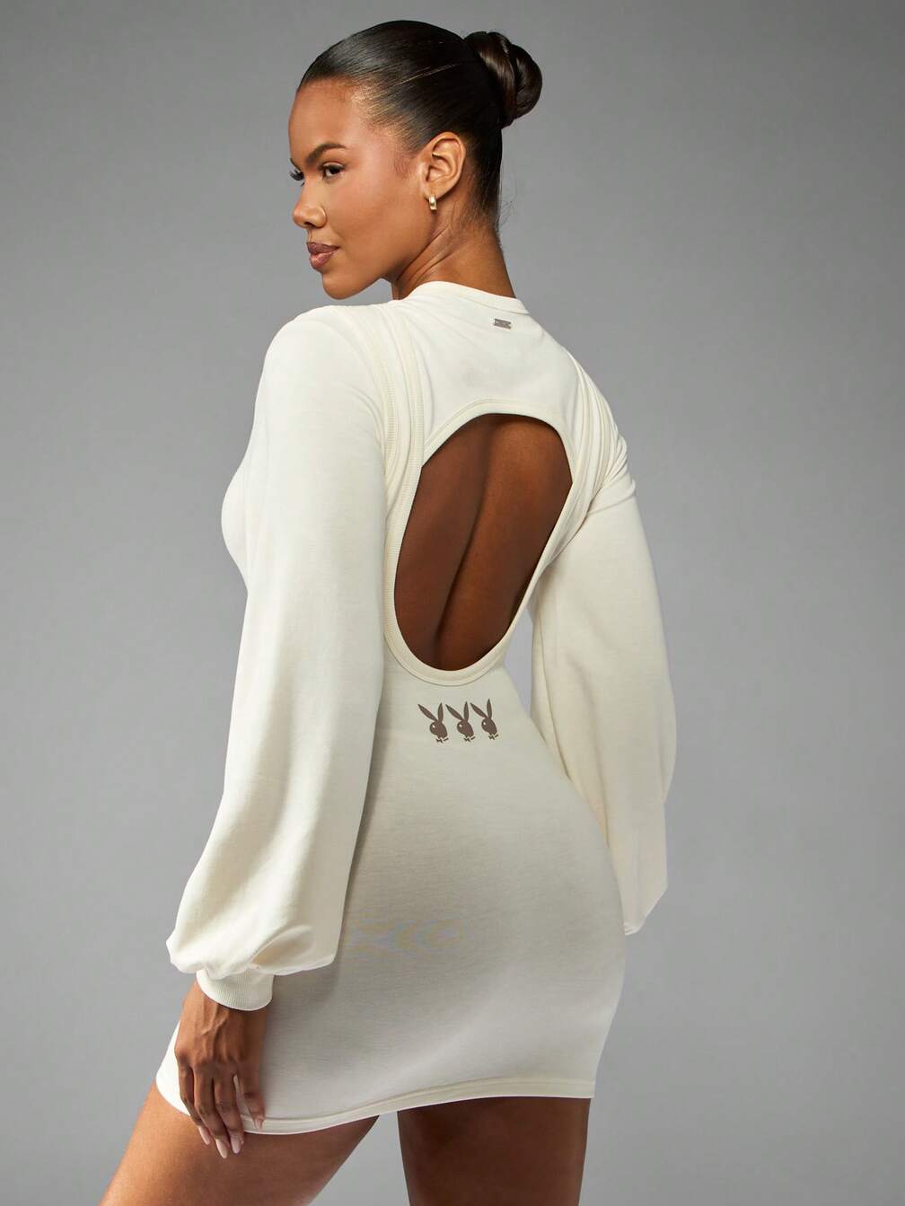 playboy x missguided white reflective ribbed mini dress Missguided x Playboy Tennis Style Mini Dress With Polo CollarMISSGUIDED
