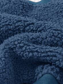 Cozy Pixies Felpa girocollo a maniche lunghe con decorazione a orecchie di cucciolo per bambini maschi