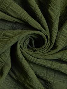 Freevana Plus Size Fall Clothes All Over Print Shirred Leopard Long Sleeve Dress/Fall Dresses/Fall Women Outfits Fall Wedding Guest Dress Elegant Women Dresses Business Casual Woman Work Dress Business Dress Fall Wedding Guest Dress Business Casual Woman Fall Clothes For Women Winter Clothes Office Outfits For Women Chic Winter Business Winter Party Fall Halloween Christmas - Army Green - View 5