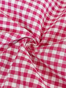 SHEIN Frenchy Plus Size Women's Open Front Plaid Long Sleeve Short Dress, Casual Outgoing Date Fashion Crimson Red Dress