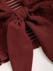 Sweetra 2 件套女士休闲日常装打结前抹胸上衣和短裤，夏季