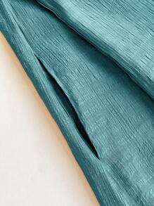 EMERY ROSE Women Coat Winter Fall Top Fall Women Fall Office Wear Going Out - Teal Blue - View 5