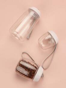 1pc Portable Pet Food Container With Hanging Rope, Suitable For 80g/150g/260g Capacity - Multicolor - View 6