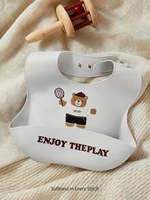 Cozy Pixies 1 件婴儿围兜，可水洗且易于清洁（三件随机发货一件） - 彩色 - 查看 3