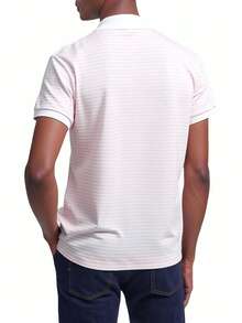 Lacoste Classic Fit Petit Pique Polo Shirt - White Lilac - View 2