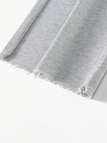 PAVTROS 男士休闲百搭格子拼接抽绳腰裤 - 淺灰色 - 查看 5