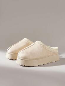 Solecia Botas de nieve con suela gruesa y de fácil deslizamiento para mujer, para el invierno