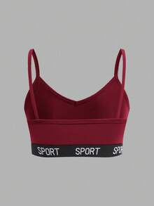 SHEIN Girlism Teen Girl 3pcs/Set Minimalist Letter Elastic Camisole Bralette Fall Winter - Multicolor - View 10