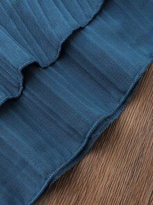 SHEIN Genkimix Kids 4pcs/Set Girls' Casual Charming Camisole Top Paired With Relaxed Wide Leg Pants, Pink & Beige, Suitable For Daily Outings, Vacation & Leisure Wear - Multicolor - View 5