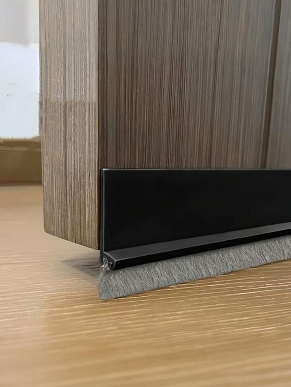 1 Piece Door Brush - Equipped Door Bottom Gap Seal, Length 39.37inch, Width 2.16inch, Ideal For Blocking Dust/Noise/Heat/Cold Air