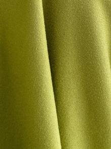 Sweetra 女士棕色花卉刺绣复古 Y2K 紧身舒适海滩度假泳衣套装、细肩带 V 领吊带背心和性感短裤 - 綠色 - 查看 6