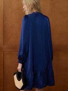 Écloséra 新款宽松修身法式女装 - 寶藍色 - 查看 2