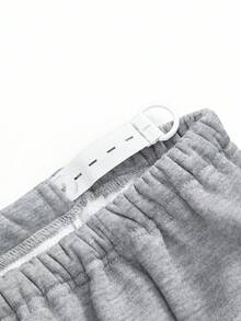 Modmama Pregnant Women's Fleece Applique Adjustable Waist & Cuff Sweatpants Adjustable Waist Sweatpants Winter Sweatpants Warm Sweatpants Thermal Lined Sweatpants Autumn/Winter - Multicolor - View 8