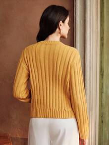 Anewsta Sequin Embellished Twist Flower Elegant Cardigan, Suitable For Autumn, Winter, Going Out, Formal, Party, Chic, New Year, Christmas, Work, Graduation, Wedding