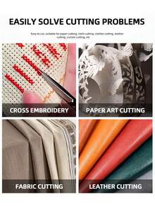 Juego de tijeras con forma de grúa de tamaño grande (12,8 cm) y pequeño (10,3 cm), tijeras vintage para manualidades, tijeras para tela, tijeras para bordado, tijeras para punto de cruz, tijeras de oficina para papel, tijeras para cejas puntiagudas, tijeras pequeñas multiusos - Multicolor - Ver 2