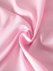 SHEIN 女童少女秋冬新款简约时尚百搭厚棉衣，带毛领，拉链，口袋，腰部收紧，棉服 - 粉色 - 查看 12