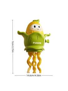 Zazumi 发条跳舞玉米玩具 - 有趣的机械爬行和移动动物玩具，成人新奇恶搞礼物，爆款解压玩具，桌面减压小玩意 - 彩色 - 查看 3