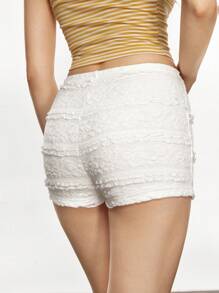 Rina Fox Women's Casual Lace Mini Shorts, Summer