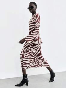 Lumivelle Halloween Women Long Dresses Fall Cloth For Women - Multicolor - View 5