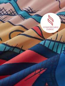 Frida Kahlo X SHEIN Bộ 3 vỏ chăn và vỏ gối in hình hoa & hình người, chất liệu mềm mại & thoải mái, phù hợp với nhiều kích thước giường khác nhau - Nhiều màu - Xem 9