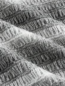 Skyraze Women's Ombre Casual Pullover Sweater In Fall/Winter - Grey - View 4