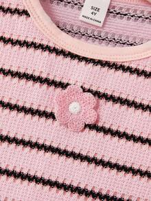 Maija Kids Maija Kids Young Girl Floral Print Sleeveless Tank Top - Pink - View 4