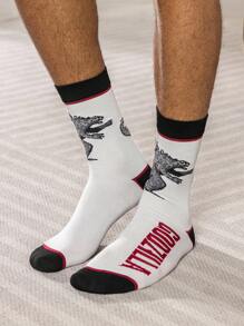 GODZILLAxKONG X SHEIN Herren Crew Socken