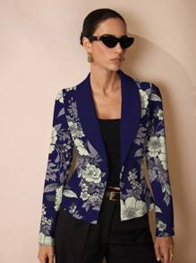 Glamance Pati Paints Áo khoác Blazer họa tiết in thường ngày dành cho nữ, phù hợp cho mùa thu/đông, mùa tựu trường, ngày nhà giáo, áo khoác ngoài nhẹ - Nhiều màu - Xem 1