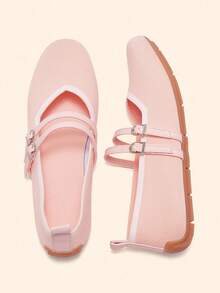 CUCCOO BASICS Giày bệt Mary Jane vải thoáng khí thoải mái CUCCOO Sweet - Hồng - Xem 2