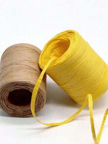 1 件拉菲草纱线手工钩编可折叠帽袋、波西米亚风海滩夏季草帽、DIY 手工编织线、时尚丝带绳、钩编渔夫帽、手工折叠拉菲草太阳帽、波西米亚风配饰 - 彩色 - 查看 7