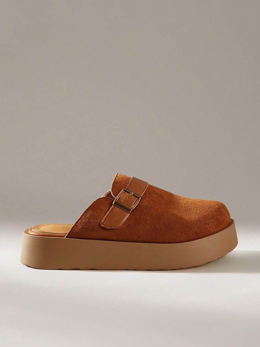 Solecia Einfache, lässige Alltagsschuhe für Frauen mit dicker Sohle - Braun - Übersicht 1