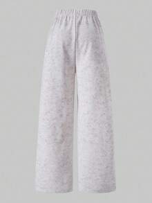 SHEIN Explorewe Tween Boy Elastic Waist Side Stripe Wide Leg Loose Casual Sweatpants Chic For Autumn/Winter Fall - Grey - View 5