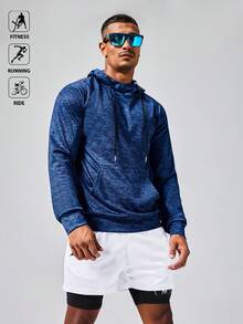 Acti Log 男士户外休闲连帽卫衣 男士运动服 健身服 训练卫衣 蓝色运动服 男士 - 彩色 - 查看 1