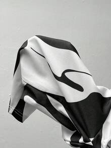 SHEIN Frenchy 大码优雅简约二合一连体裤 - 黑色 - 查看 7