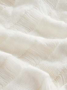 Skyraze Women's French Style Off Shoulder Slim Fit Hollow Out Pullover Sweater In Fall/Winter - White - View 4