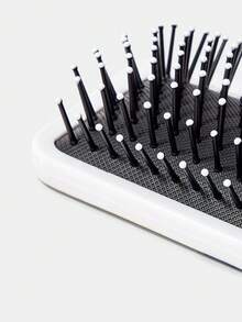 THE POWERPUFF GIRLS X SHEIN 1 件女士时尚条纹花朵、泡泡、毛茛图案方形气垫发刷 - 彩色 - 查看 4