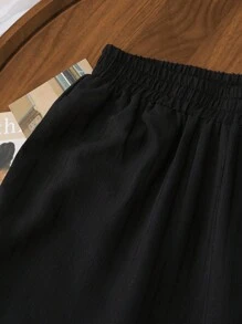 Rusticease Women's Solid Color Casual Pants Fall Clothes For Women Fall Clothes For Women  Autumn Clothes  Autumn Women  Women's Winter Clothes - Black - View 5