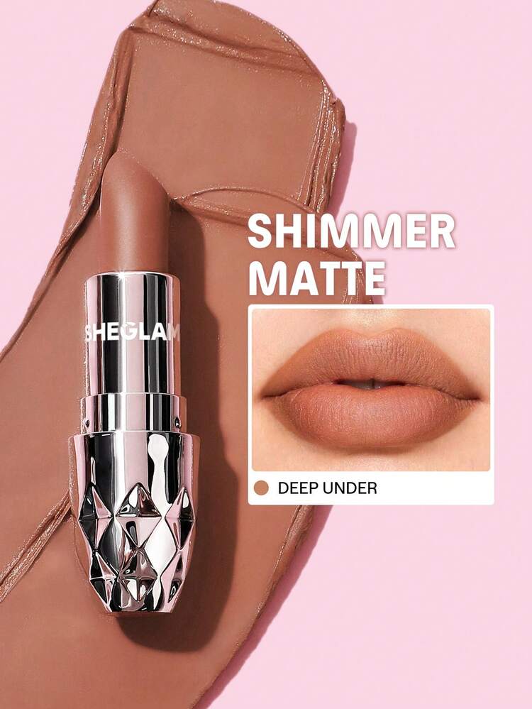 Starlight Velvet Lipstick-Deep Under 10 Colors Shimmer Matte Long Lasting Lipstick Nourishing Silky Smooth Lipstick Lip Combo Brand Beauty Makeup Face Paint Cosmetic For Women Girls Perfect For Spring Summer Ideal For Y2K Fancy Fashion Suitable For Birthday Mother'S Day Gift Rave Party Ready Best Color