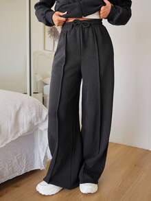 RueChic WOMAN COSY TWO PIECES LOUNGEWEAR WITH DOUBLE SIDE ZIPPER - Grey - View 7