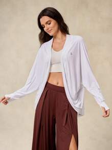 OutZeal UV Protection UPF50+ Silky Sun-Proof Wrap Jacket - White - View 8