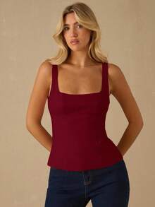 Enchnt Canotta da donna romantica e lussuosa in velluto con decorazioni di strass e fiocco sulla schiena, elegante e alla moda per feste, appuntamenti, vacanze, lauree, uscite, Ognissanti e Natale, autunno, Capodanno