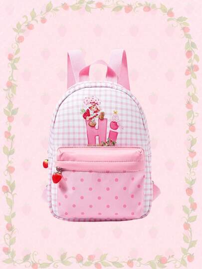 Strawberry Frame Mochila versátil para ir y venir con diseño lindo de fresa, para la escuela y el trabajo