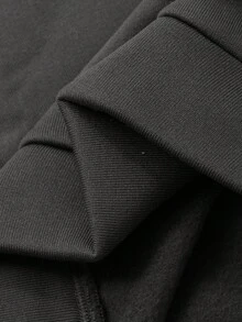 DAZY Young Girls Hooded Street Style Casual Korean Sweatshirt Graphic Hoodies Girls - Dark Grey - View 8