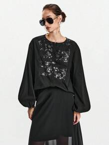 Lumivelle Halloween Women Blouses Fall Cloth For Women - Black - View 1