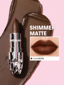 SHEGLAM Starlight Velvet Lipstick-A La Mode 10 Colors Shimmer Matte Long Lasting Lipstick Nourishing Silky Smooth Lipstick Lip Combo Brand Beauty Makeup Face Paint Cosmetic For Women Girls Perfect For Spring Summer Ideal For Y2K Fancy Fashion Suitable For Birthday Mother'S Day Gift Rave Party Ready Best Color - A La Mode - View 1