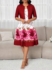 SHEIN Lady Trang phục hai mảnh cho nữ Trang phục công sở thường ngày cho nữ Trang phục công sở cho nữ Trang phục đi chơi cho nữ Trang phục sân bay cho nữ Trang phục du lịch Trang phục sân bay - Nhiều màu - Xem 4