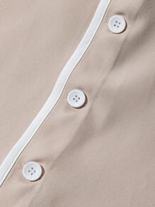 Franclia Váy chữ A cao cấp thiết kế nút cài đơn cho nữ, váy đi làm thanh lịch hàng ngày, váy màu mơ, váy màu mơ tương phản màu trắng cho nữ, váy cài nút phía trước, váy màu be, váy cạp cao, váy thanh lịch, quần áo mùa thu cho nữ, quần áo mùa thu cho nữ, quần áo mùa thu, trang phục mùa thu cho nữ, trang phục mùa thu cho nữ, quần áo mùa thu, quần áo mùa thu cho nữ, quần áo mùa thu, quần áo mùa thu, quần áo mùa thu, thanh lịch, thời trang, thường ngày, đi làm, công sở, văn phòng, giải trí, phù hợp với mọi phong cách, trang phục chuyên nghiệp, thành thị, giáo viên. - Màu Khaki - Xem 4