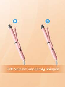 Teckwe 25mm Pink Curling Iron,2-Level Temp Rapid Heating Suitable For Home & Travel - EU Plug - Pink - View 12