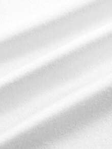 SHEIN ICON 女士时尚 3D 紧身印花短款春季 T 恤 - 白色 - 查看 4